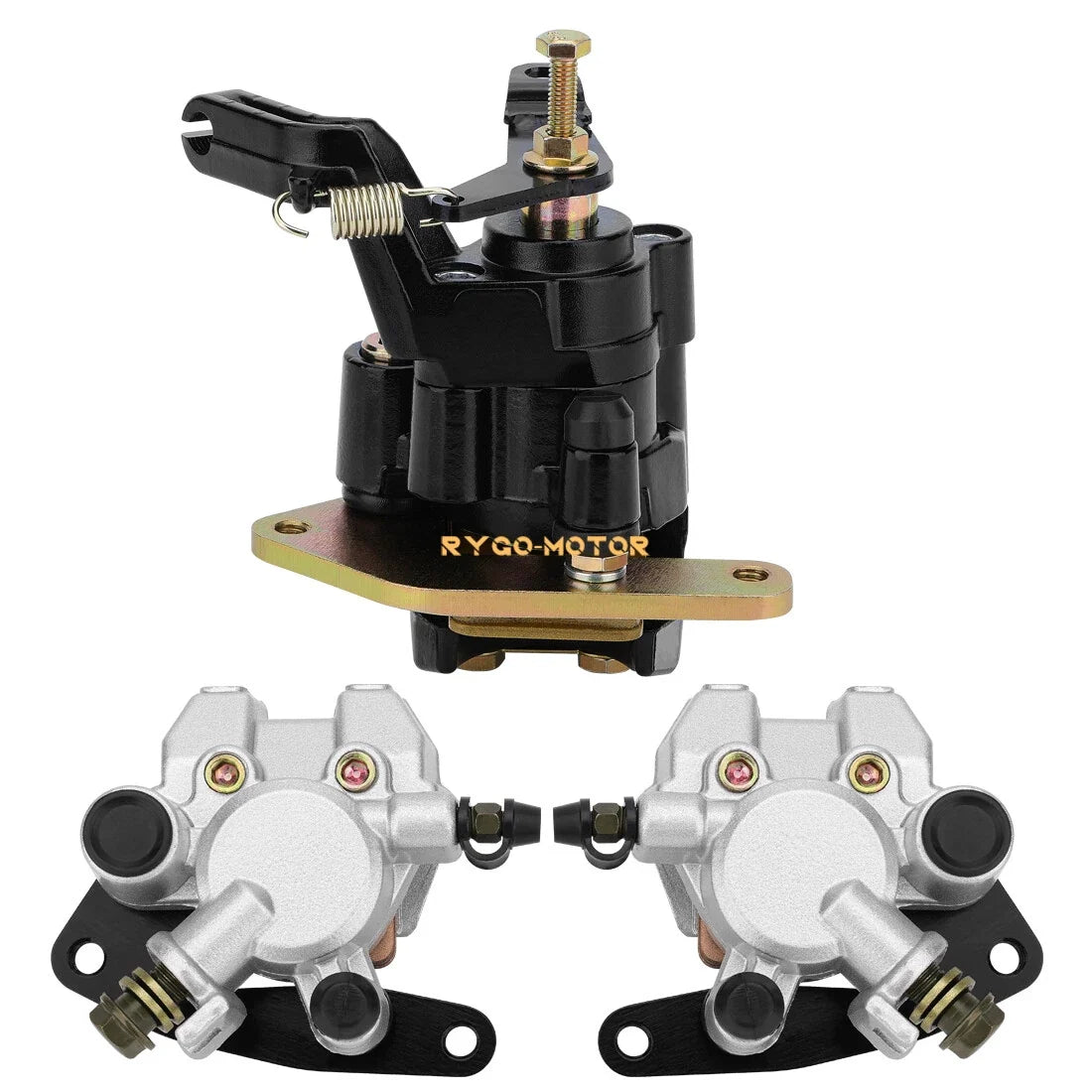 Front & Rear Brake Caliper w/Pads for Yamaha Warrior 350 YFM350X (1989–2001)