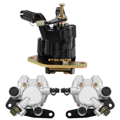 Front & Rear Brake Caliper w/Pads for Yamaha Warrior 350 YFM350X (1989–2001)