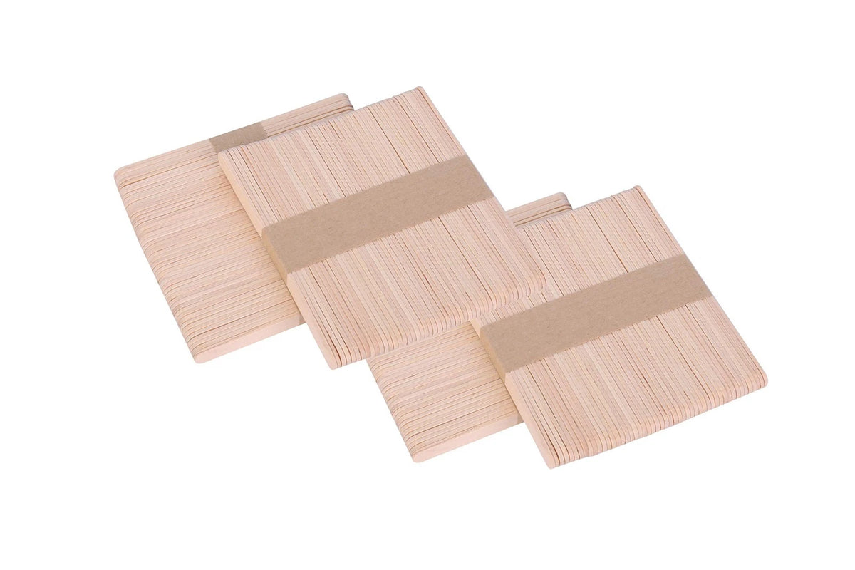 200 Count Wooden Craft Sticks for Food Use