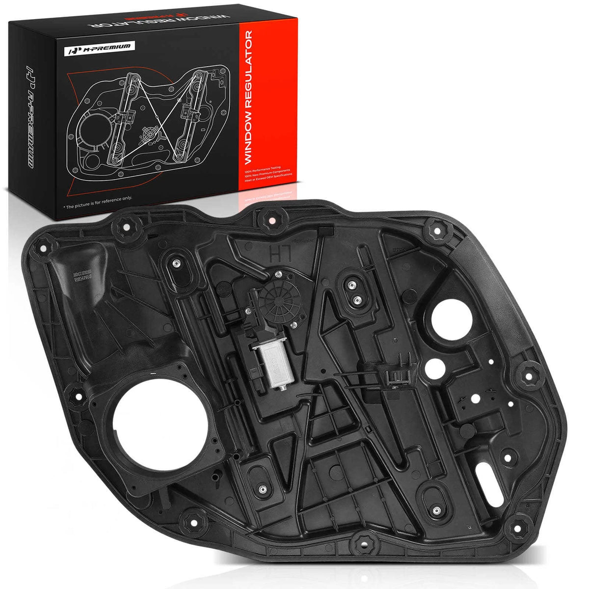 Front Left Power Window Regulator w/ Panel for Kia Optima (2014–2015) 824712T500, 824712T510, 824714C500, 752886