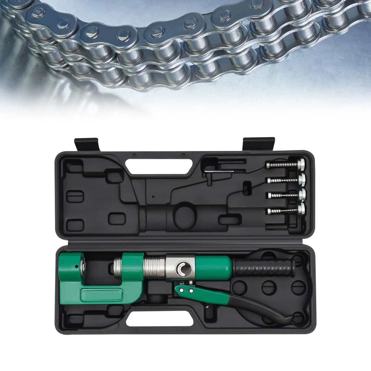 Hydraulic Chain Breaker Tool Kit 4 Pins for Motorcycle Bike (08B 420 428)
