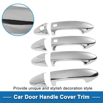 Door Handle Cover Trim for Ford Fiesta (2009–2012) Silver Tone