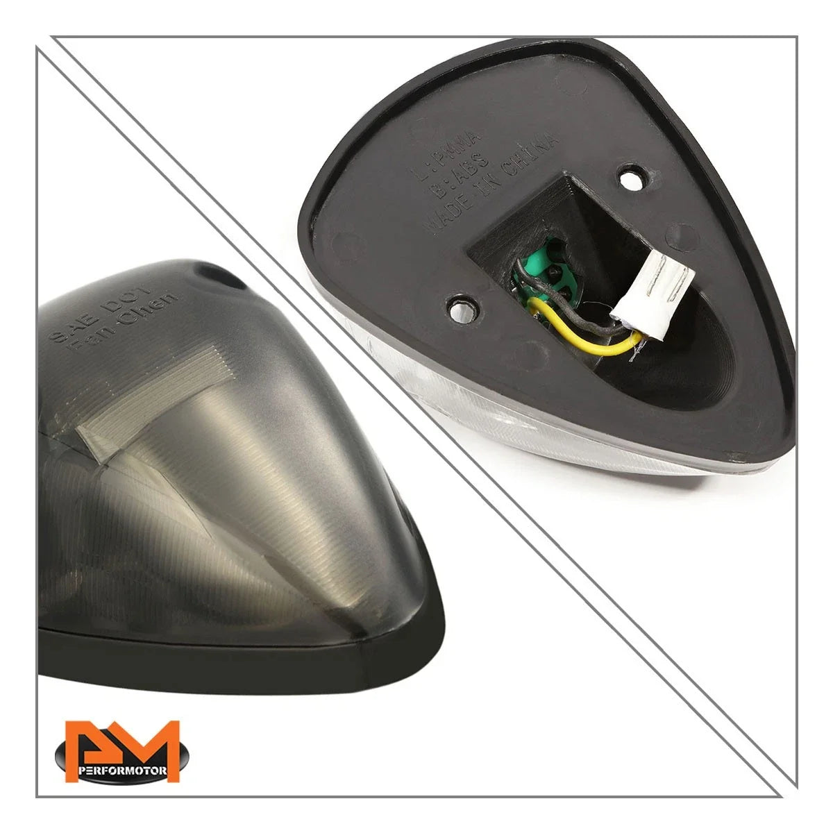 5Pcs Cab Roof Running Light Smoked Housing White LED for Dodge Ram (1994–1998)
