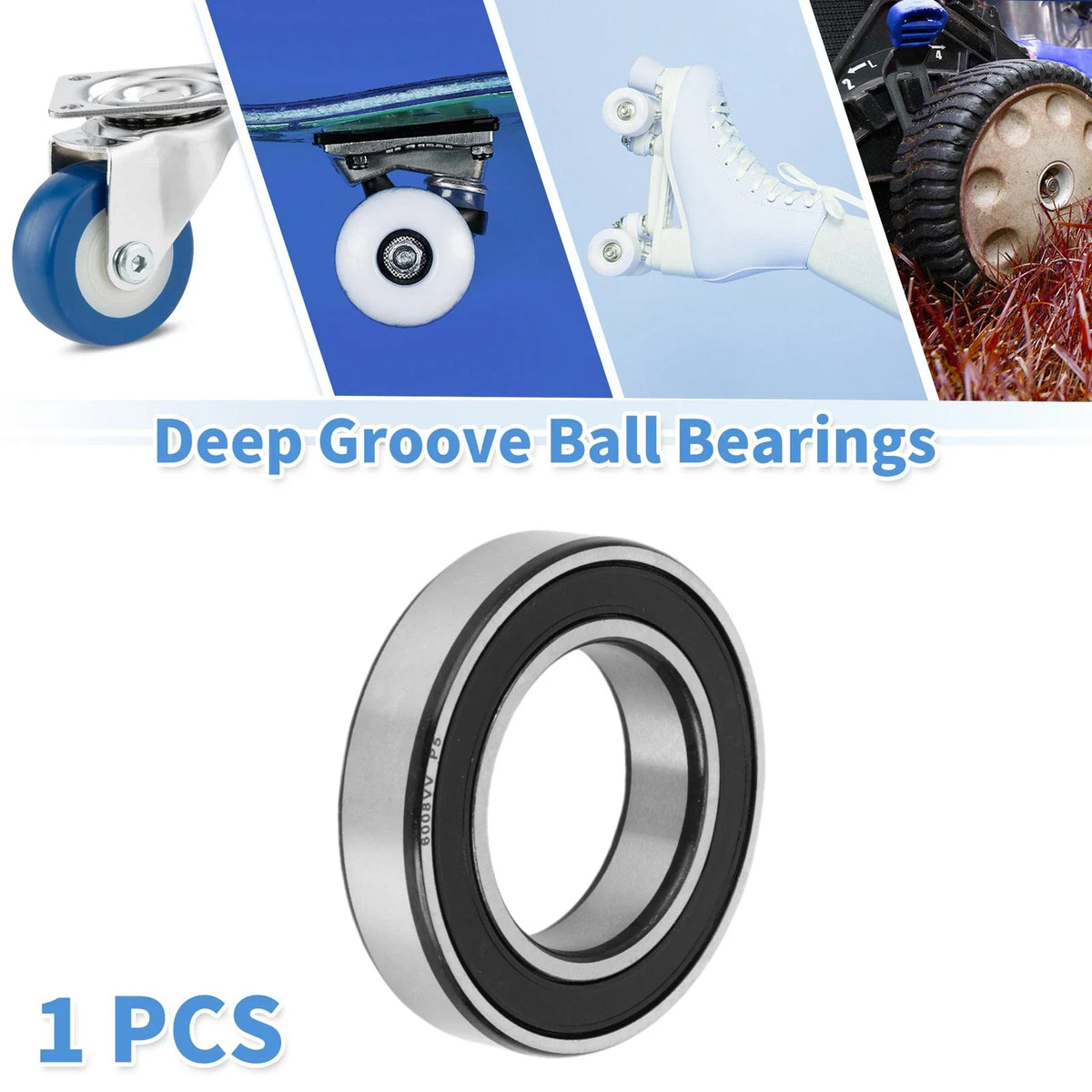 Deep Groove Ball Bearing 40x68x15mm for Scooter Skateboard (6008VV)