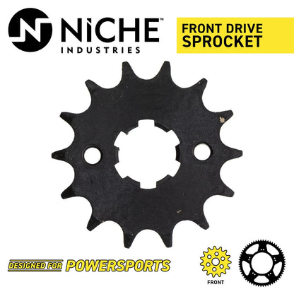 Sprocket Kit 14T Front 45T Rear for Yamaha TW200 TW225 (MK1003095, 248-25445-11-00, 93823-14149-00)
