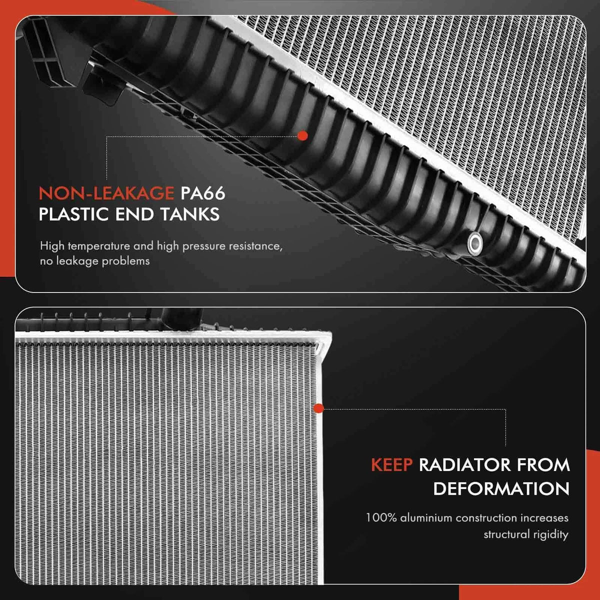 Radiator with Trans Oil Cooler for Dodge Durango Dakota (2000–2003)