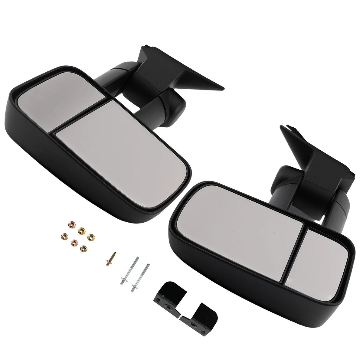 Front Manual Side Mirror Pair for Chevy C1500 C2500 (1988–2001) GM1320123