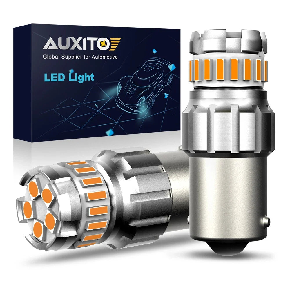 Set of 2 AUXITO LED DRL Bulbs for Turn Signal Light (1156, 7506)