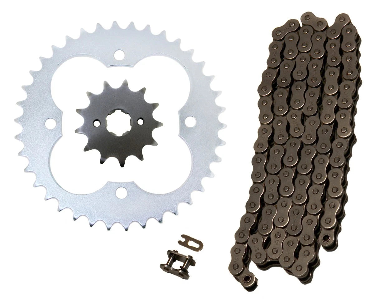 Natural 520x86 O-Ring Drive Chain & 13/38 Sprockets for Honda TRX300EX & TRX300X (1993–2008)