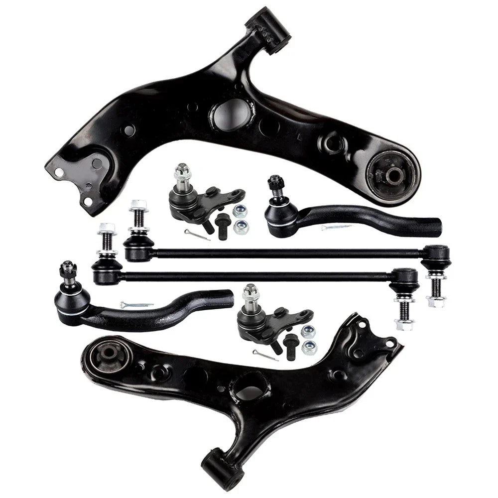 Set of 8 Front Tie Rod Ends and Ball Joints for Toyota RAV4 (2006–2018)