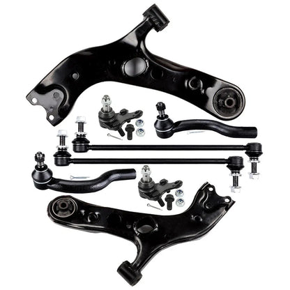 Set of 8 Front Tie Rod Ends and Ball Joints for Toyota RAV4 (2006–2018)