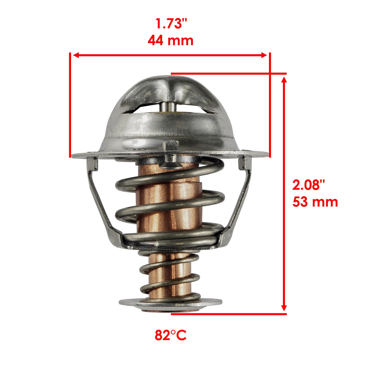 Cylinder Head Thermostat for Honda Rincon 650 TRX650FA TRX650FGA (2003–2005) HO2021TM124TR