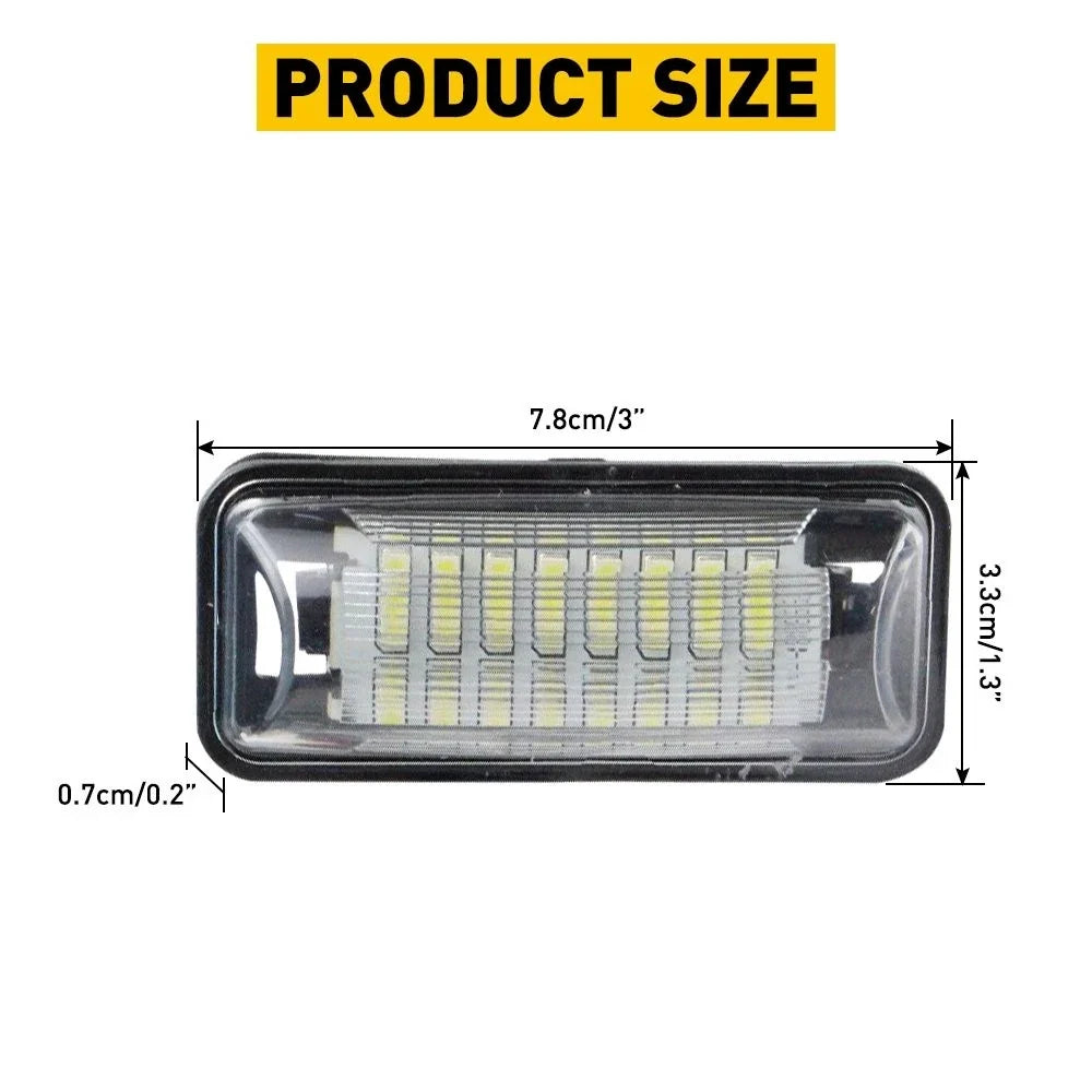 LED License Plate Lights for Subaru Forester Impreza WRX STI XV Crosstrek Legacy (2010–2023)