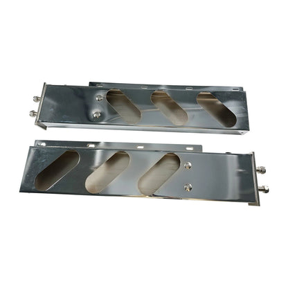 Set of 2 Chrome Mud Flap Hangers for (BS-902-052)
