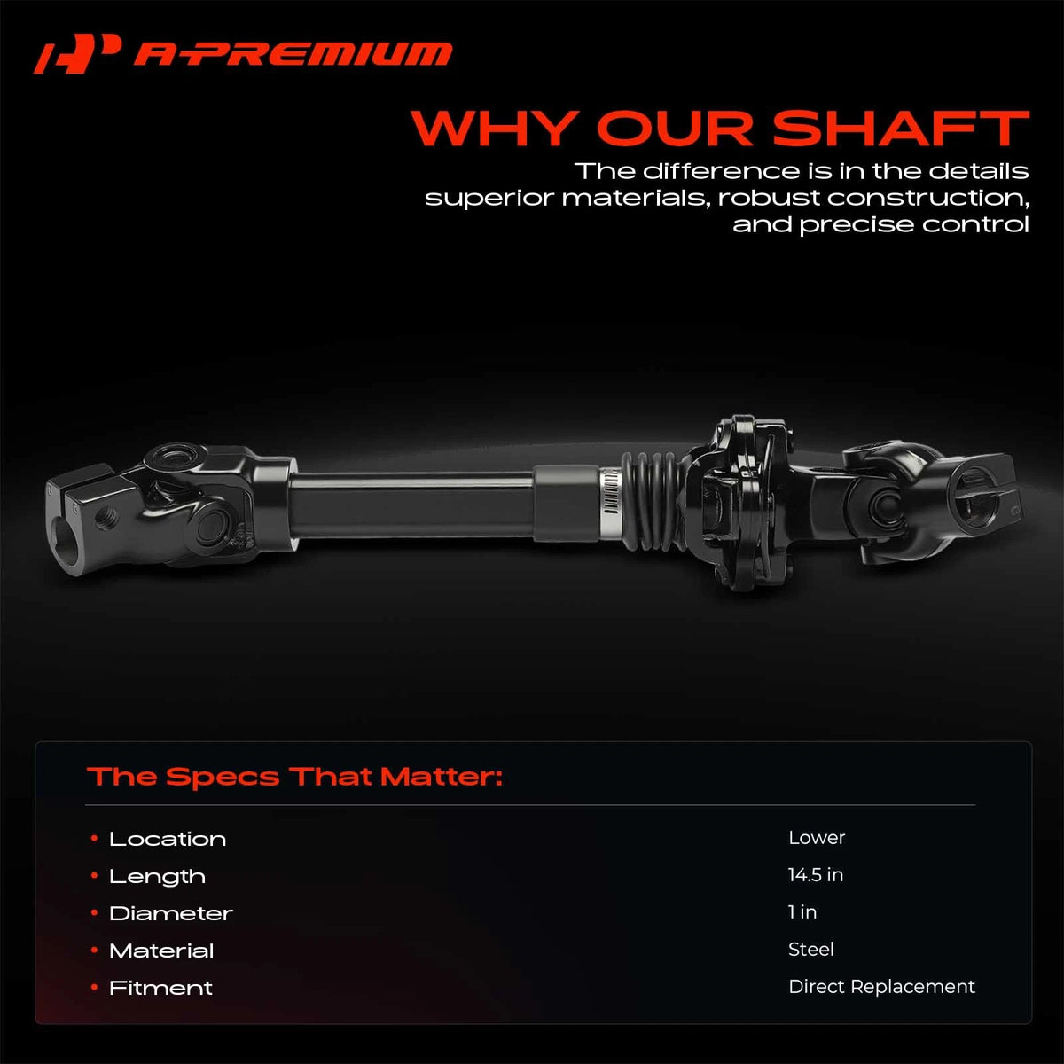 Lower Steering Shaft for Dodge Dakota (2001–2004) 55351244AA, 425-269