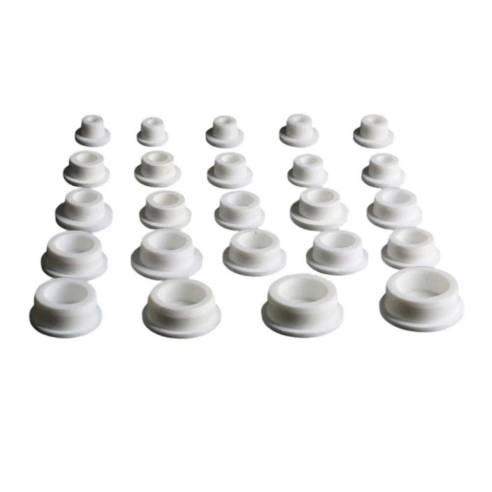 White Silicone Hole Covers for Valves Pipes and Openings