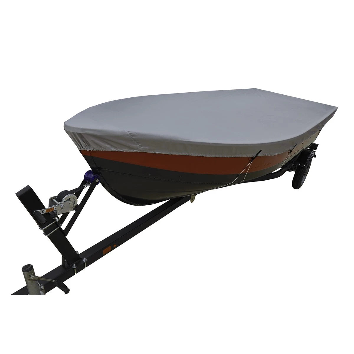 V-Hull Fishing Boat Cover for 12' - 14' (L-1800) - Silver