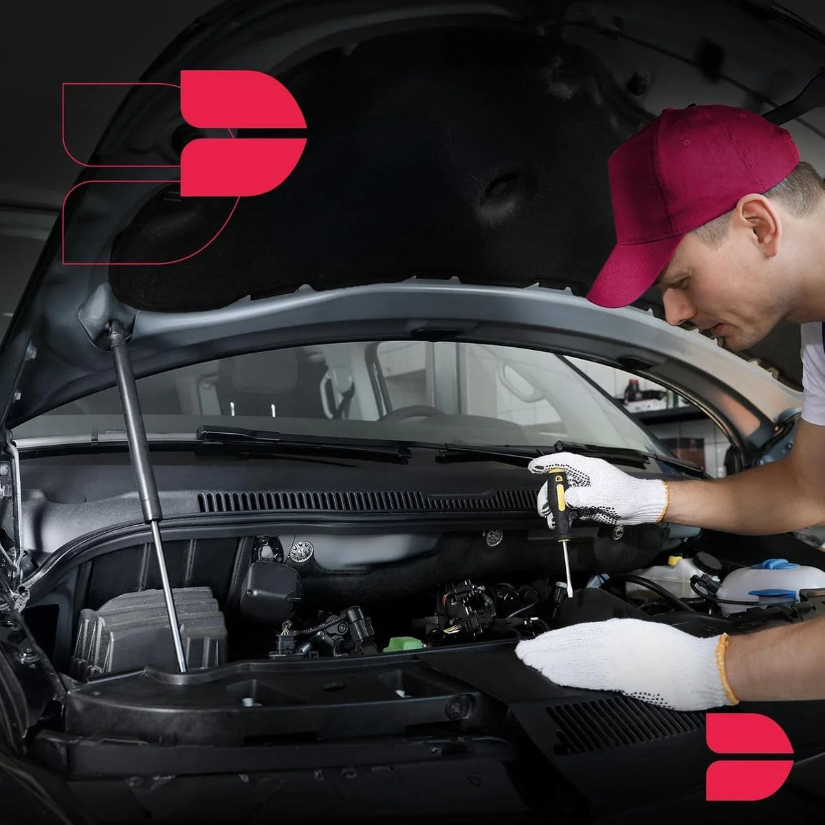 2 Front Hood Lift Supports for Infiniti Q50 (2014–2019)