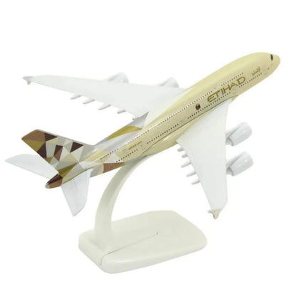 20cm Diecast Alloy Etihad Airlines A380 Model Display