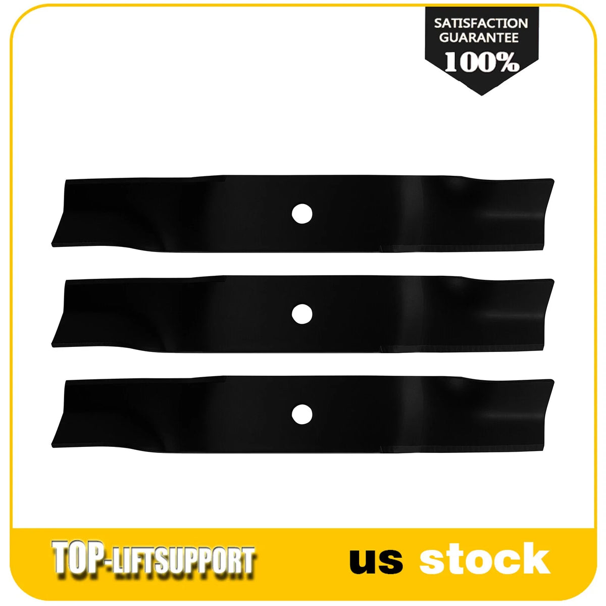 Set of 3 Mower Blades for Cub Cadet Zero Turn Z Force & Tank 54''