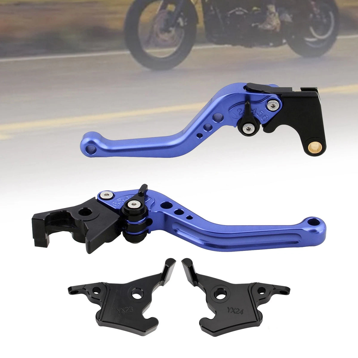 Short Clutch Brake Lever for Yamaha XMAX 300 (2023–2025) M543-S110-Blue