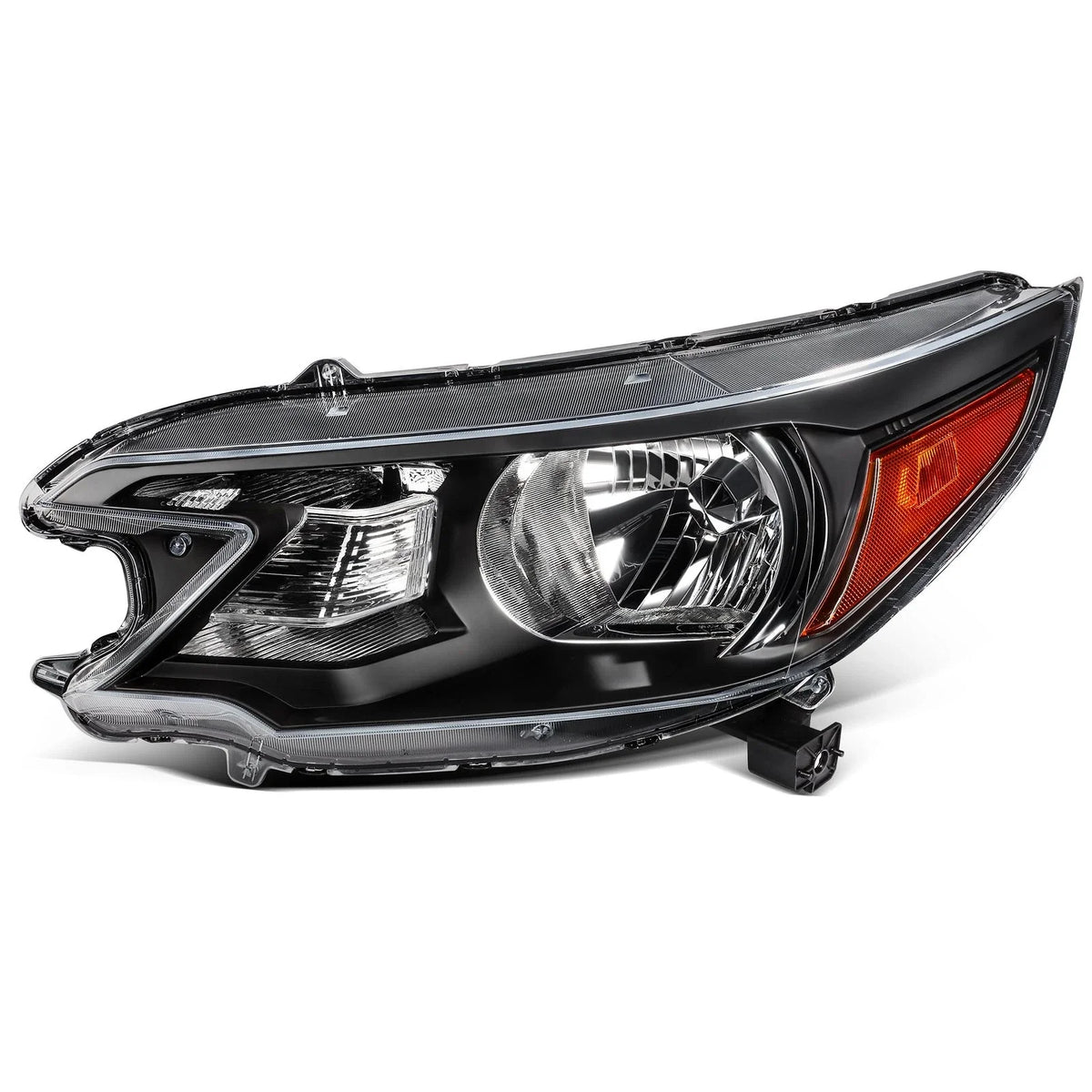 Right Side Headlight Assembly for Honda CR-V 2012–2014 Black Reflector