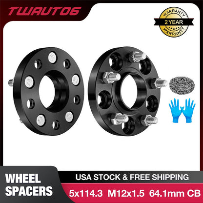 20mm Hubcentric Wheel Spacers for Honda Civic Acura TL RSX (2001–2006)