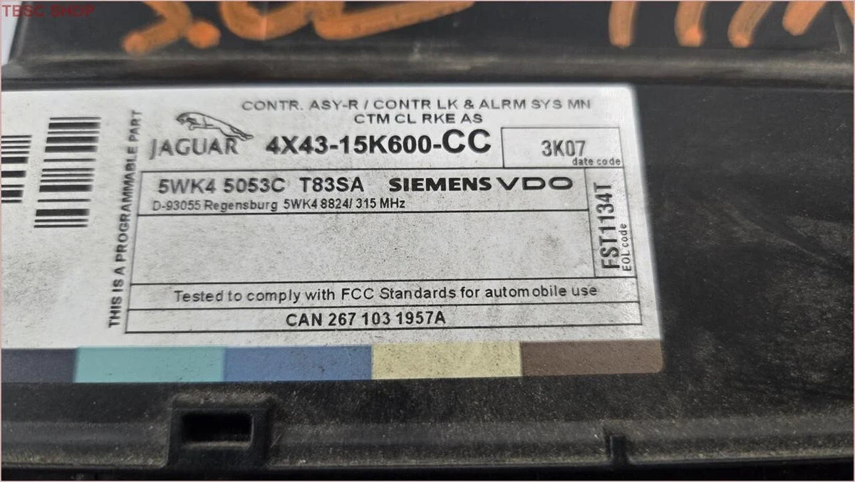Set of 4 Alarm Theft Locking Body Control Modules for Jaguar X-Type (2004–2008)