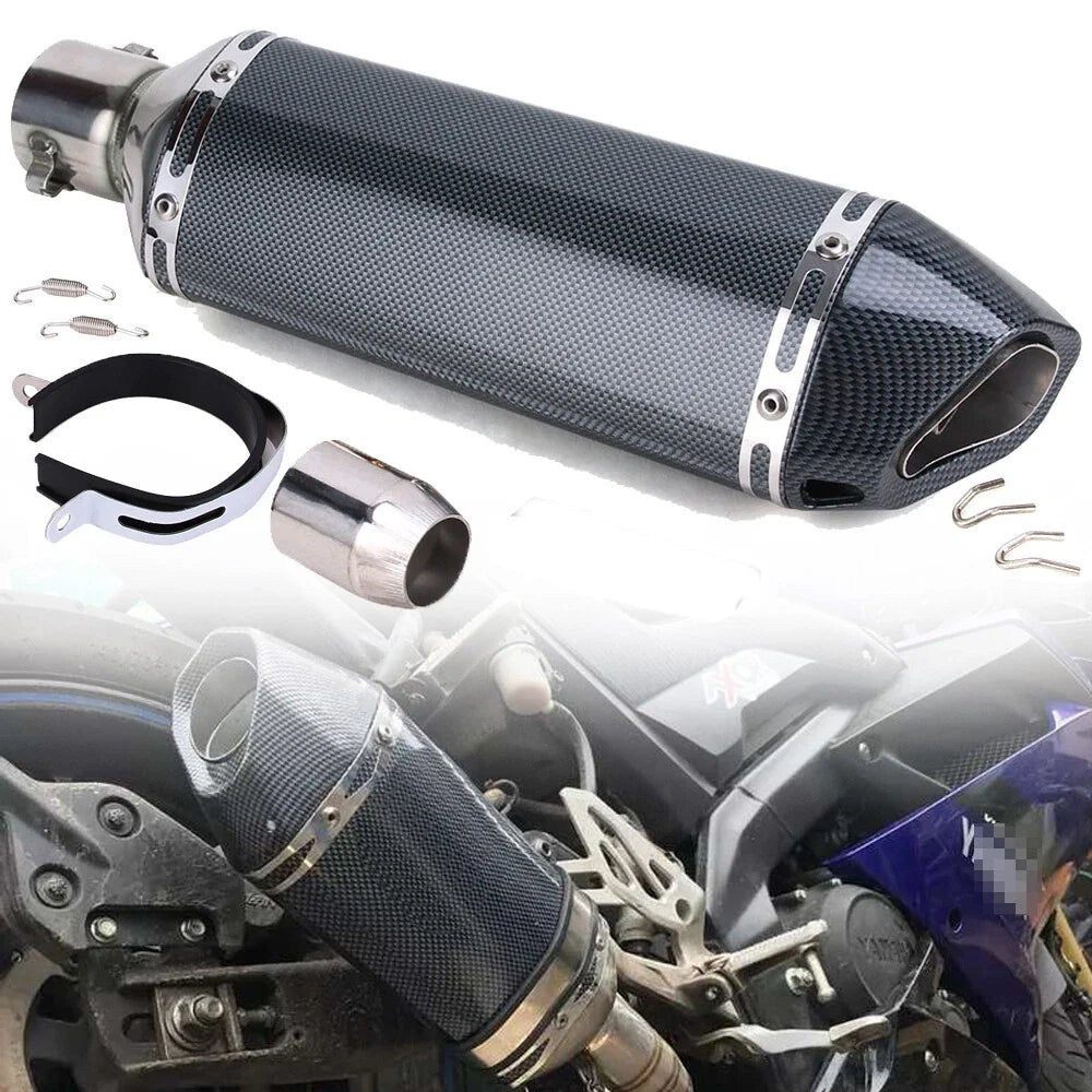 Slip-on Exhaust Muffler Tail Pipe for Kawasaki Ninja 250R 650R KLR650 (2008–2017)