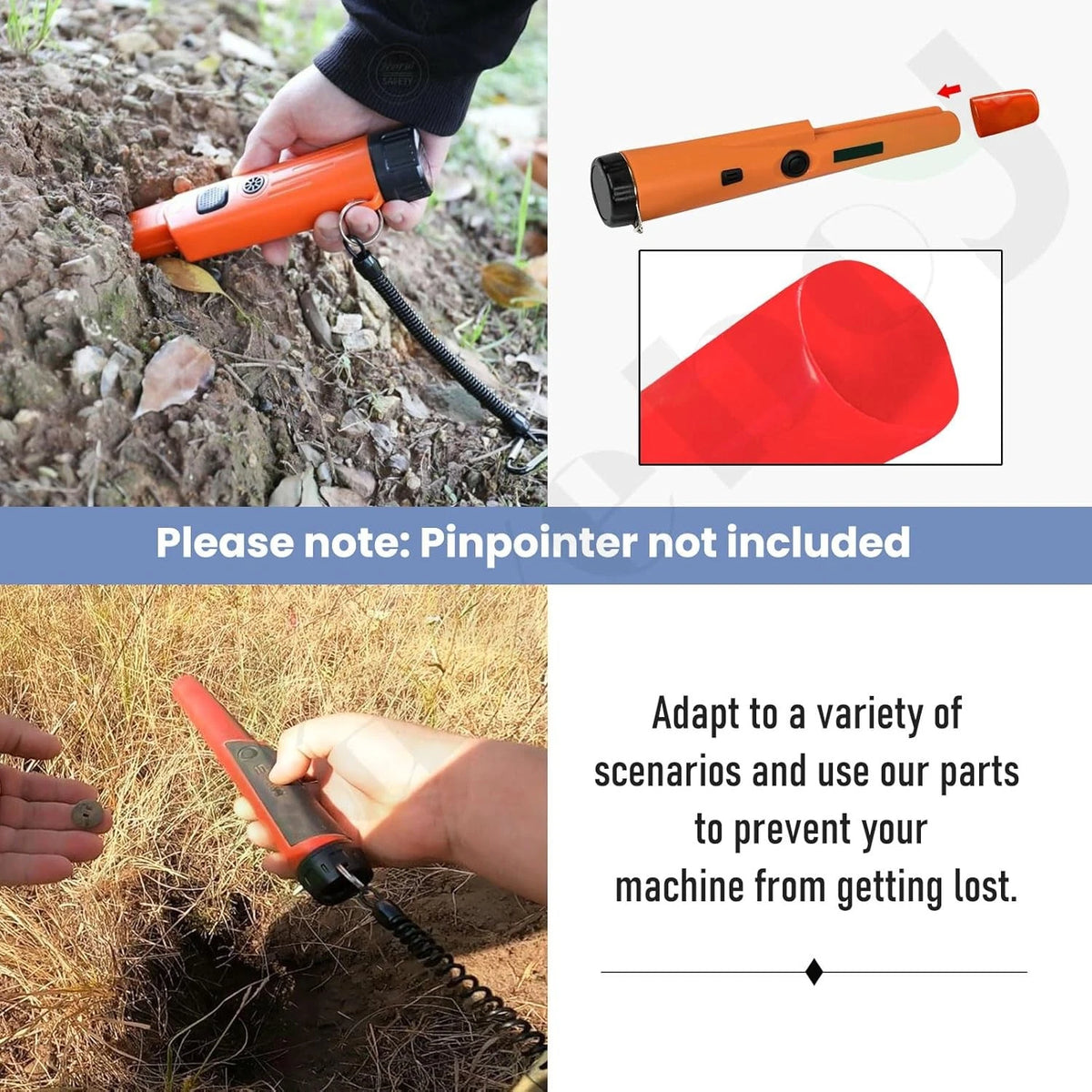 Pinpointer Tip Protectors and Lanyard for Garrett Pro-Pointer AT W