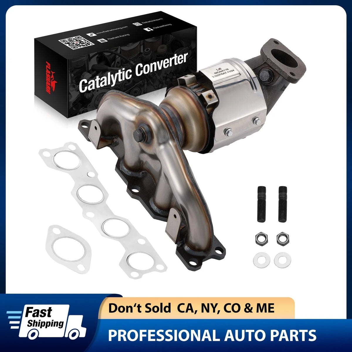 Exhaust Manifold Catalytic Converter for Kia Sorento (2011–2013) / Hyundai Santa Fe