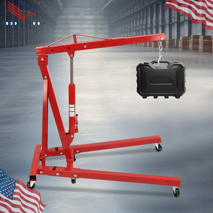 2 Ton Heavy Duty Engine Hoist Cherry Picker Lift (4409 lbs)