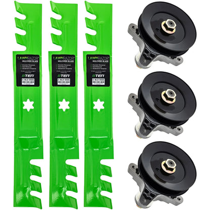 8TEN Blade Spindle Kit for Cub Cadet XT2-SLX50 XT2-GX50 (2016–2023) 942-01050-X 918-07384A 618-07384A
