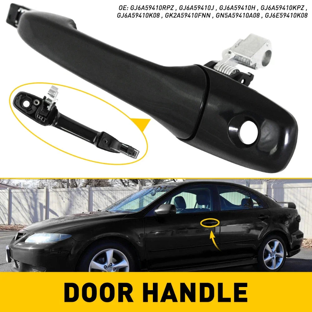 Exterior Door Handle for Mazda 3 (2004–2009), Mazda 6 (2003–2008) LH Plastic