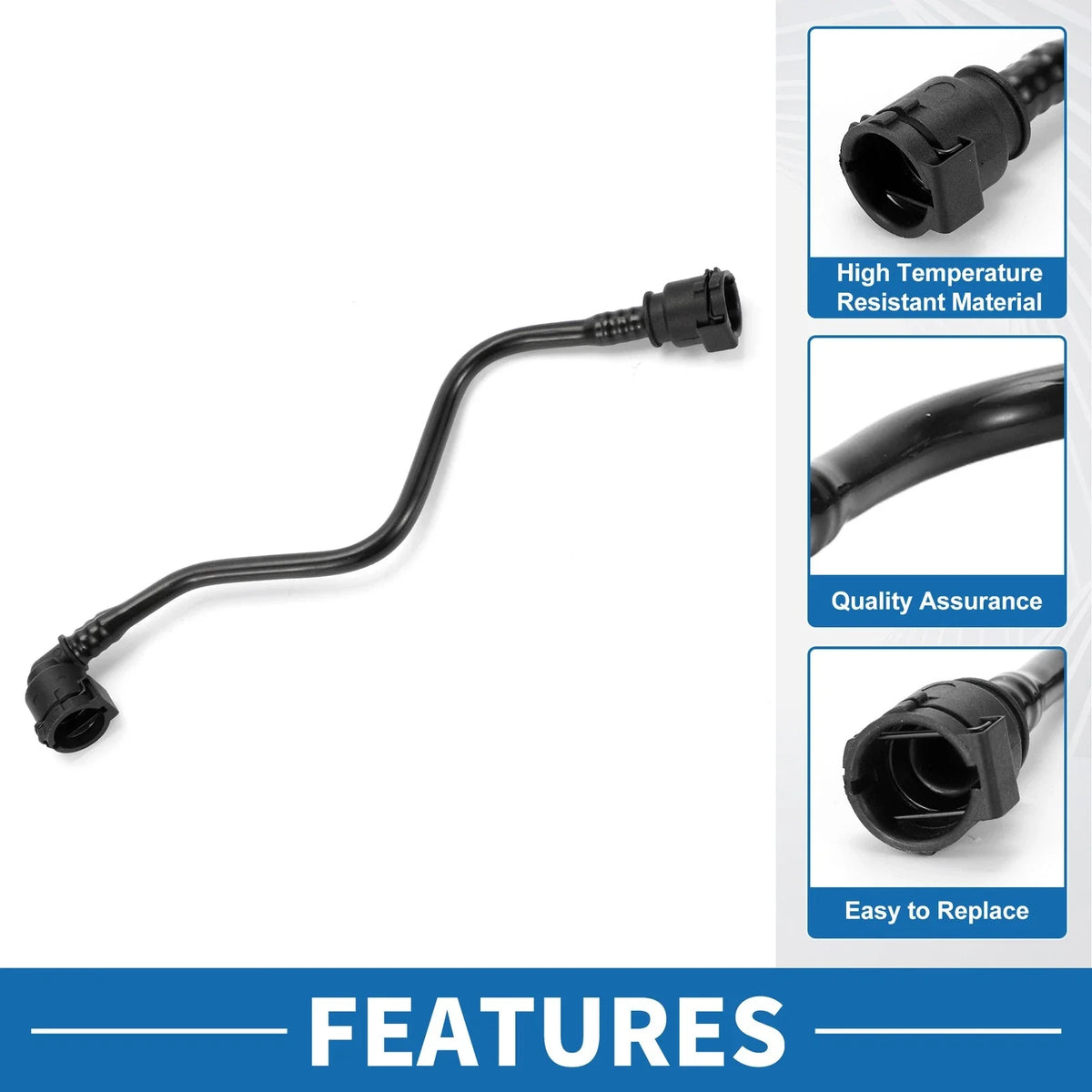 Radiator Hose No.17128632260 for BMW 530e (2018–2022) Plastic Black