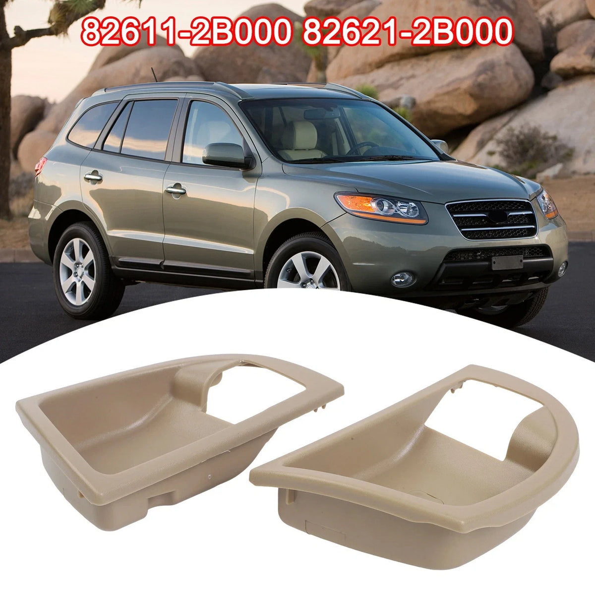 Clip On Door Handle Cover for Hyundai Santa Fe (2007–2012)