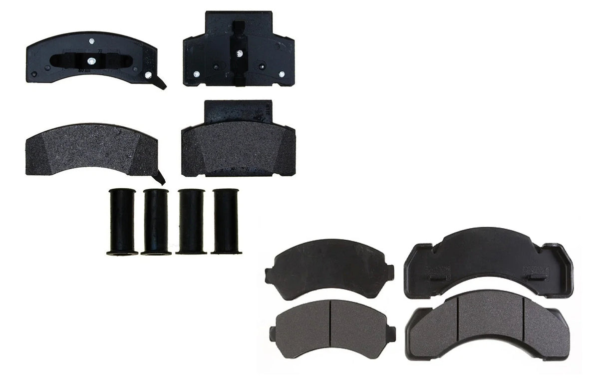 Set of 4 Semi-metallic Brake Pads for Chevy GMC C3500 (1999–2004)