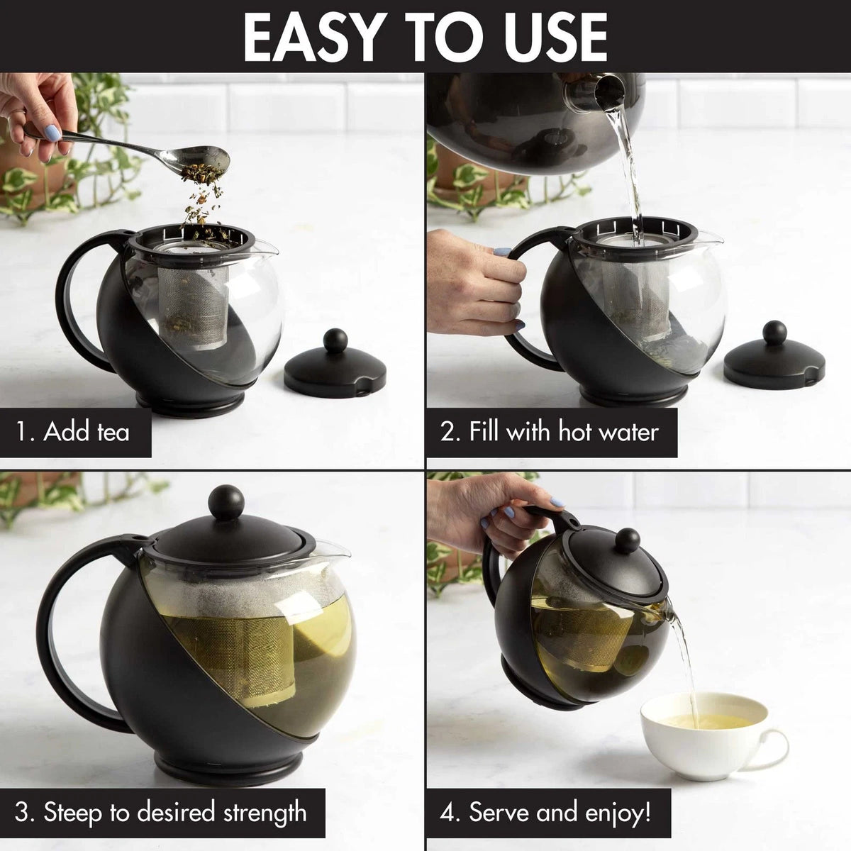 Primula Half Moon Teapot for Tea (40-Ounce)
