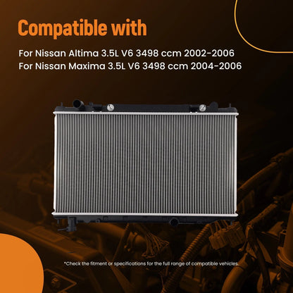 Coolant Radiator for Nissan Altima/Maxima 3.5L (2002–2006) CU2415 Q2415