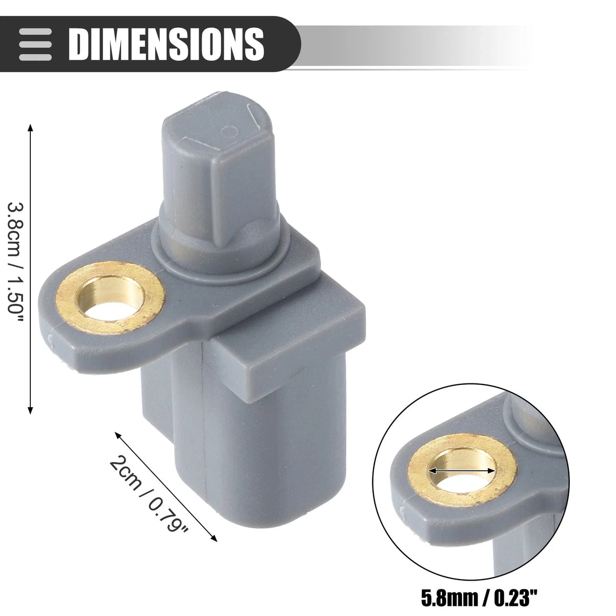 ABS Wheel Speed Sensor Set of 2 for Ford C-Max II (2010–2019)