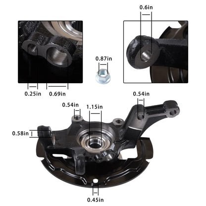 Front Steering Knuckle for Nissan Maxima (2004–2008)