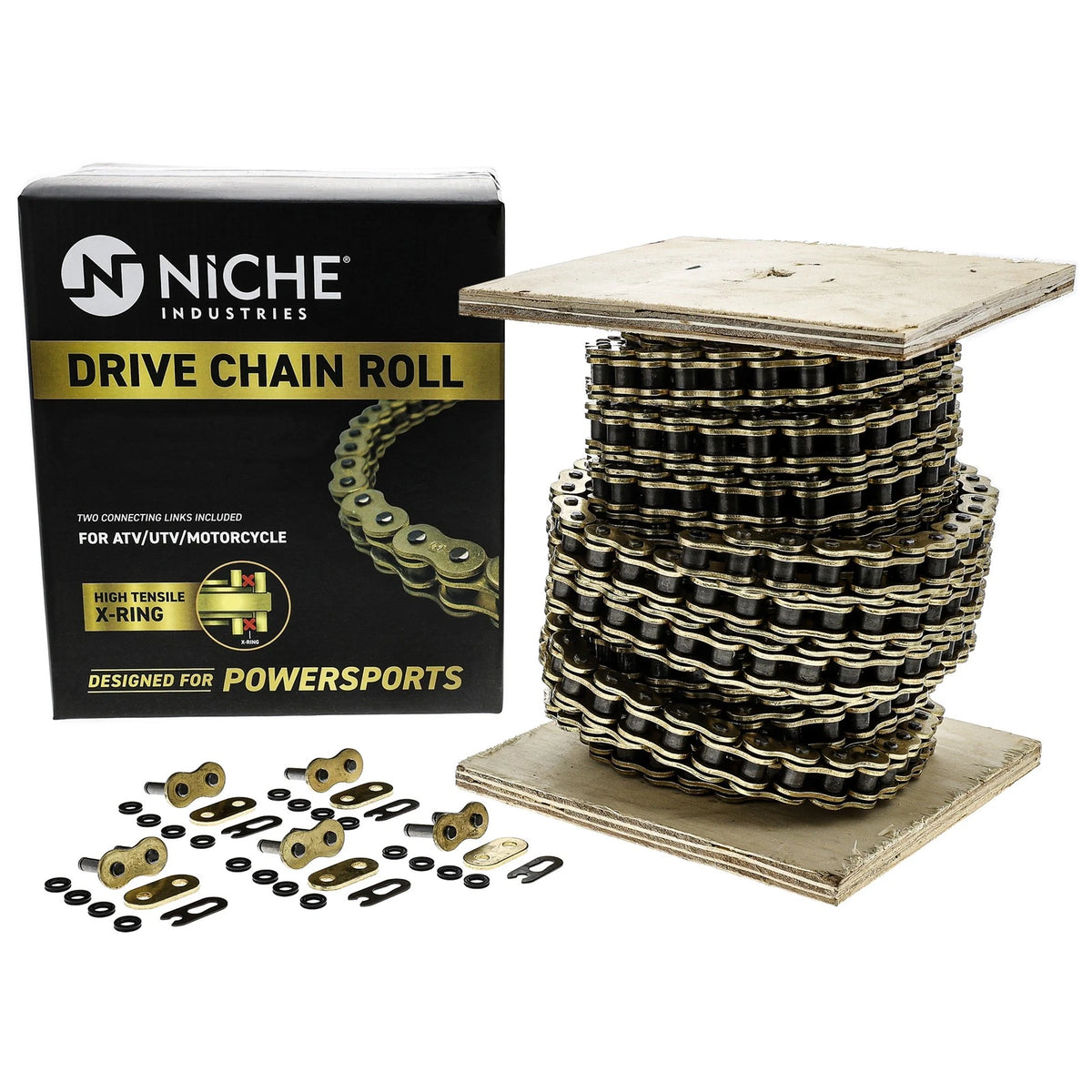 Set of 5 Connecting Links for NICHE 420 Motorcycle X-Ring Drive Chain (519-CDC2241R)