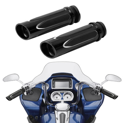 1'' CNC Electric Handle Bar Grips for Harley Electra Glide (2014–2023)