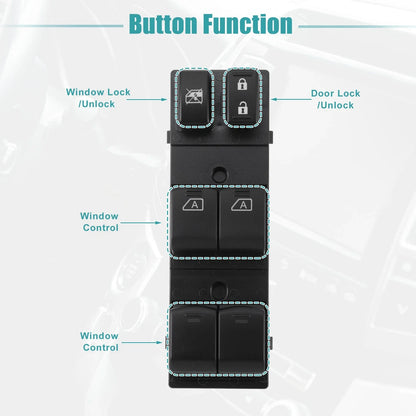 Set of 1 Master Power Window Switch for Nissan Altima (2002–2006)