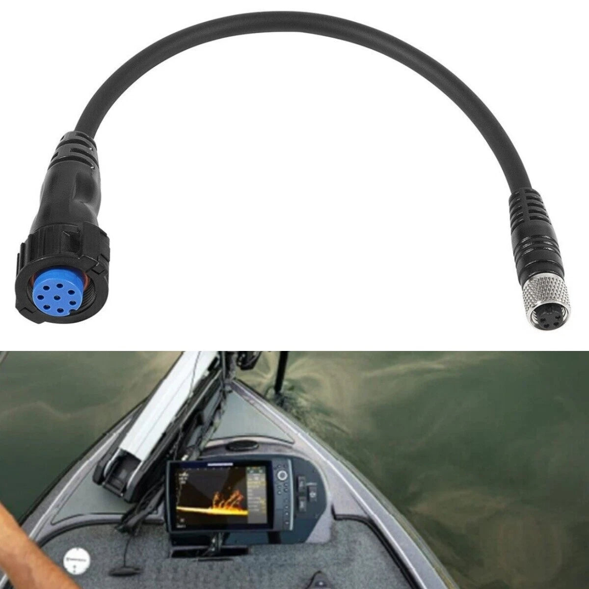 2X 8-Pin Adaptor Cable for Garmin echoMAP, GPSmap Fishfinder (1852074, MKR-US2-14)