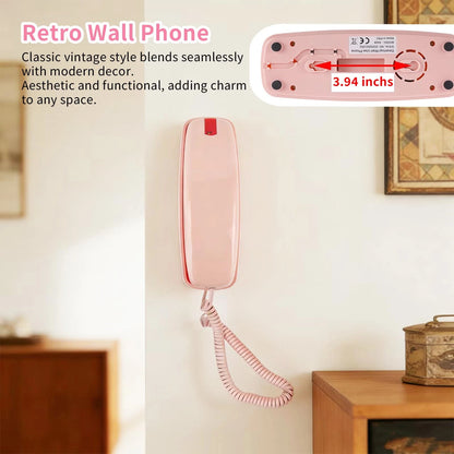 Pink Landline Phone Inspired by 90s Vintage Princess