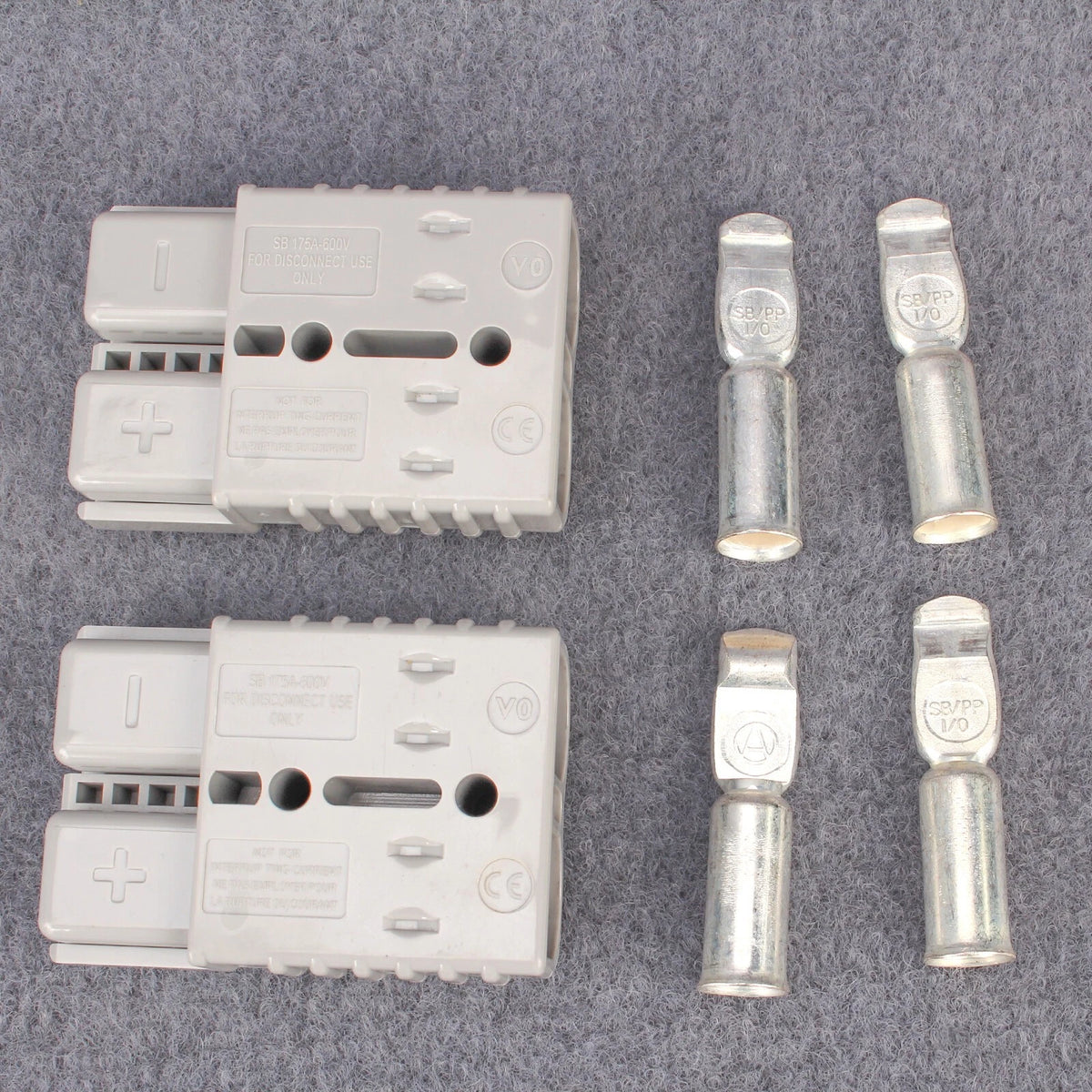 2X 175A Battery Quick Connect Plug Winch Disconnect Terminal Connector 600V