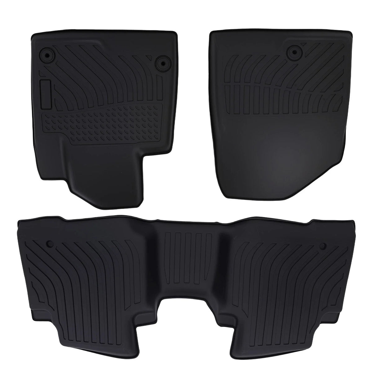Black TPE Floor Mats for Hyundai Santa Fe Sport (2013–2018) Waterproof