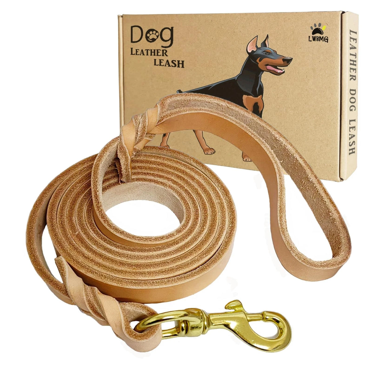 6ft Leather Dog Leash for LWBMG (No Part Numbers)