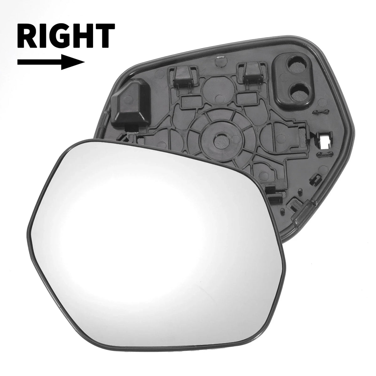 Right Side White Mirror Glass w/ Back Non-heated for Honda HR-V (2014–2020)